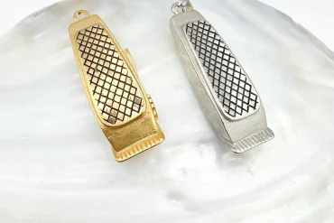 آویز گردنبند موزر (ماشین اصلاح) استیل رنگ ثابت