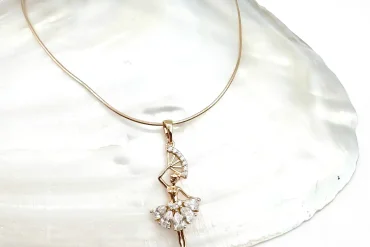 گردنبند بالرین نگین دار ژوپینگ | ضدحساسیت 14030830