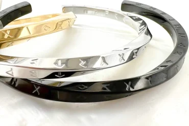 دستبند بنگل استیل مردانه | طلایی ، نقره ای ، مشکی 14031057