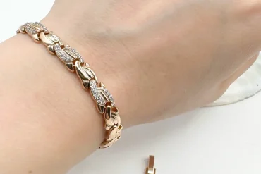 دستبند ژوپینگ زنانه رنگ ثابت و ضد حساسیت 14031023