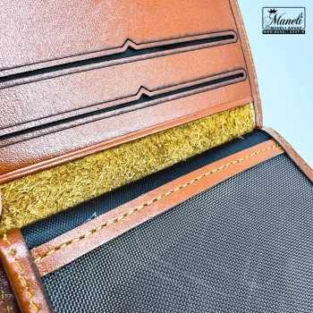 کیف جاکارتی چرم طبیعی Polo | مشکی ، قهوه ای ، عسلی 14031042 - Image 6