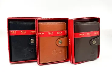 کیف جاکارتی چرم طبیعی Polo | مشکی ، قهوه ای ، عسلی 14031042