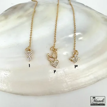 3 طرح قلبی آویز ساعت نگین دار ysx رنگ ثابت 14031030