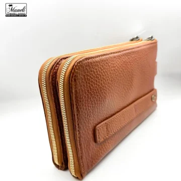 کیف دستی چرم طبیعی داپ کیت | رنگ عسلی: انتخابی شیک و کلاسیک 14030919 - Image 6