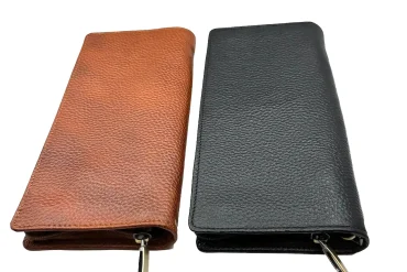 کیف دستی چرم طبیعی کلاسیک و ساده | رنگ عسلی و مشکی 14030931