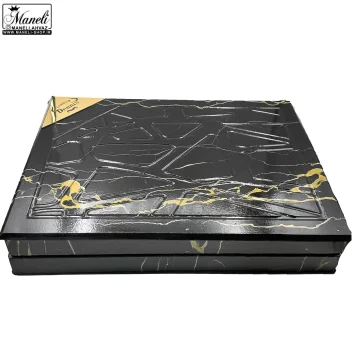 ست کیف و کمربند چرم طبیعی مردانه چهار تکه مشکی | کروکودیلی | برند دنیز 14031037 - Image 2