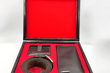 ست کیف و کمربند چرم مردانه روما با بسته بندی شیک 14031036