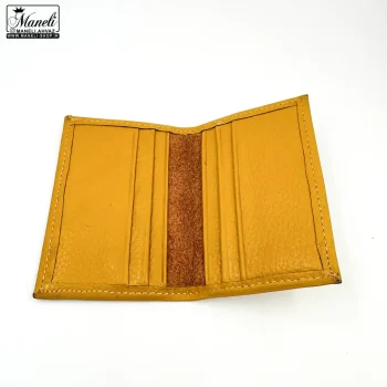 کیف جاکارتی چرم طبیعی رنگ زرد|چرمسال 14031046 - Image 2