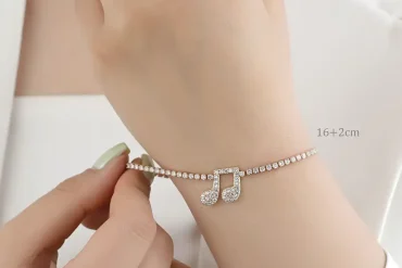 دستبند زنانه ژوپینگ طرح نت موسیقی | ضدحساسیت 14031021