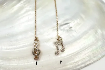 آویز ساعت طرح نت موسیقی ysx رنگ ثابت 14031031