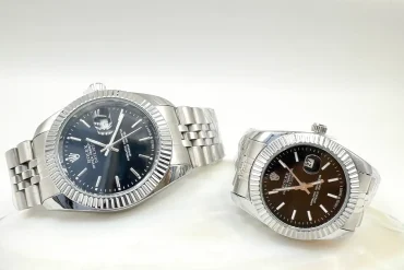 ست ساعت رولکس نقره ای مردانه و زنانه | موتور چین | کپی 14031051