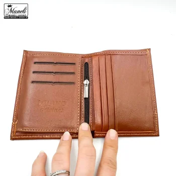 ست کیف و کمربند 4 تیکه چرم میلانو | رنگ عسلی 14031034 - Image 5