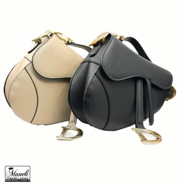 کیف دوشی زنانه Dior مستر کوالیتی | رنگبندی مشکی و کرمی 14031087