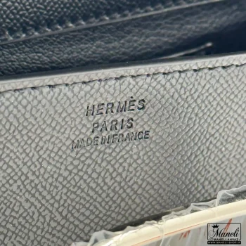 کیف دوشی زنانه برند هرمس Hermes مستر کوالیتی | رنگبندی مشکی و نارنجی 14031089 - Image 7