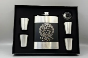 هیپ فلاسک و شات با لوگوی ورساچه | استیل 140310102