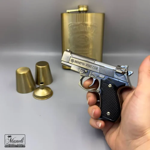 خرید ست هیپ فلاسک و شات و فندک طرح کلت