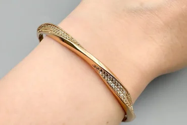 دستبند النگویی ژوپینگ نگینی شیک و کلاسیک | ضدحساسیت 14031168