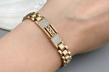 خرید دستبند نگین دار رولکس ژوپینگ زنانه | رنگ ثابت