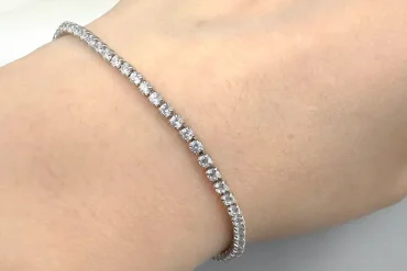 دستبند دخترانه تمام نگین ظریف | رنگ ثابت 14031153