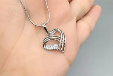 خرید گردنبند قلب سیلور ژوپینگ