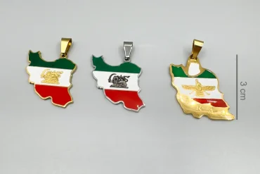 پلاک آویز ایران | فروهر و شیر و خورشید 14031158