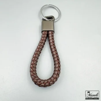 جاکلیدی بافت چرم مشکی و قهوه ای 14031212 - Image 3