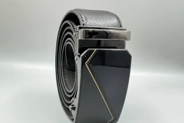 کمربند چرم مردانه ریلی مشکی-ساده وشیک 140311105