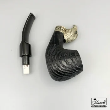 پیپ چوبی کاپیتان پلک مشکی با حلقه طرح عقاب 14031208 - Image 4
