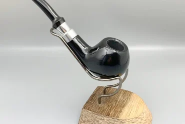 پیپ چوبی کاپیتان بلک مشکی با حلقه نقره ای 14031211