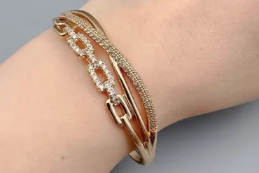 دستبند النگویی طرح پرتوفینو ژوپینگ | ضدحساسیت 14031171