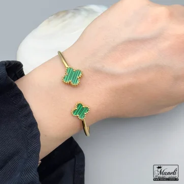 دستبند النگویی ونکلیف سبز | استیل - رنگ ثابت 14040116