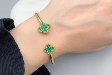 دستبند النگویی ونکلیف سبز | استیل - رنگ ثابت 14040116