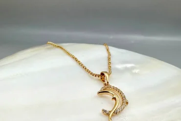 گردنبند مینیمال دولفین ژوپینگ 14031218