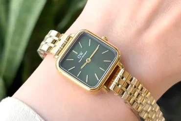 ساعت زنانه دنیل ولینگتون DW صفحه سبز مربع 14031224