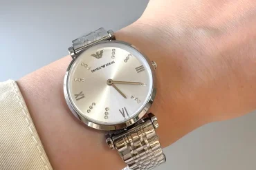 خرید ساعت زنانه امپریو آرمانی نقره ای – صفحه ساده، موتور ژاپنی، بند استیل 14031226