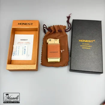 خرید فندک پیپ honest روکش چرم