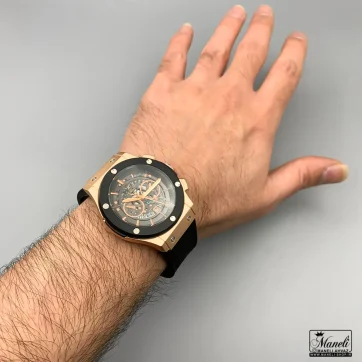 قیمت ساعت هابلوت قاب رزگلد مشکی مردانه ارزان