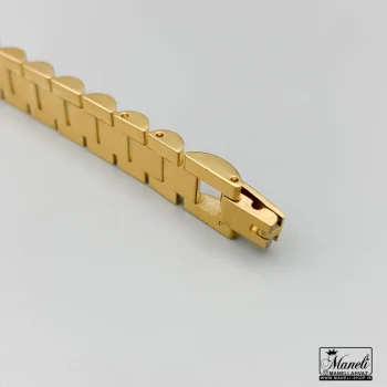 دستبند رولکس طلایی با پلاک مونت بلانک | رنگ ثابت 14040112 - Image 5