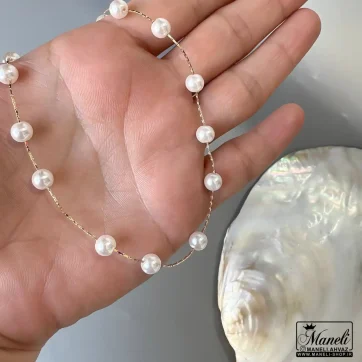 خرید گردنبند مرواریدی ژوپینگ رنگ ثابت