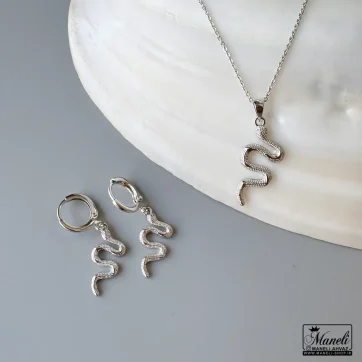 نیم ست طرح مار نقره ای YSX متفاوت 14040102