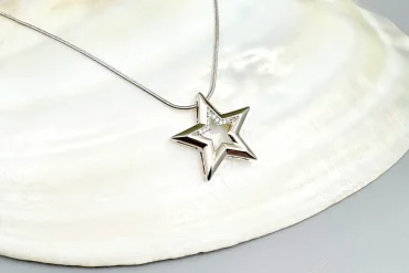 گردنبند ستاره ژوپینگ نقره ای 14031217