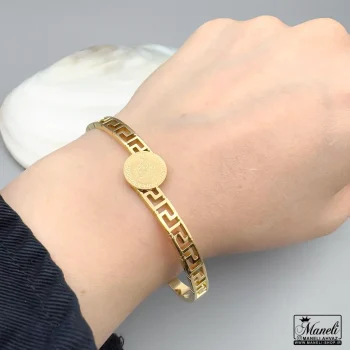 دستبند النگویی ورساچه طلایی | رنگ ثابت 14040119