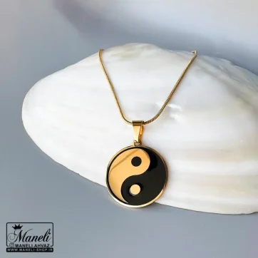 گردنبند یین و یانگ طلایی yin yang – نماد تعادل و انرژی مثبت
