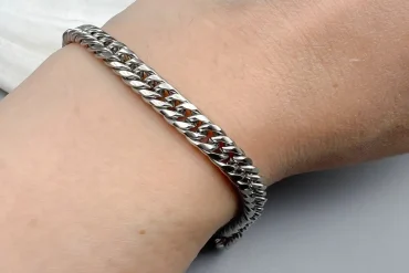 دستبند کارتیر 5 میل ظریف | استیل | رنگ ثابت 14040160