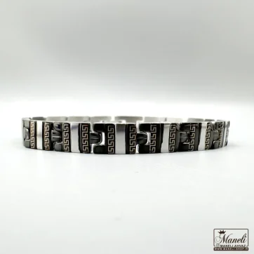 خرید دستبند مشکی ورساچه مردانه 8 میل