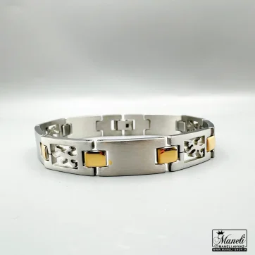 خرید دستبند مردانه با طرح مارمولک نقره ای | 10 میل