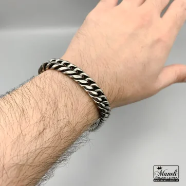 دستبند کارتیر 10 میل نقره ای | استیل - رنگ ثابت 14040178