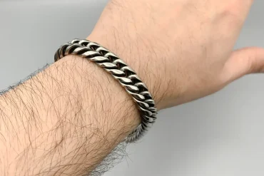 دستبند کارتیر 10 میل نقره ای | استیل - رنگ ثابت 14040178