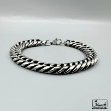 خرید دستبند کارتیر 10 میل نقره ای