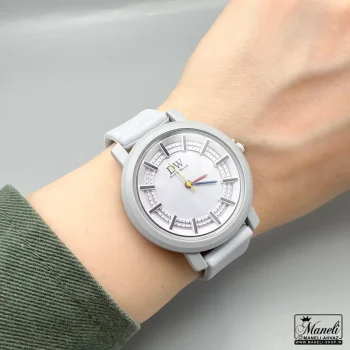 ساعت دخترانه Dovix بند سیلیکونی | طوسی 14040202